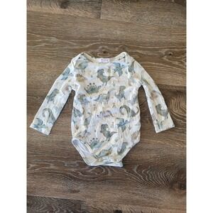 Angel Dear Dinosaur Baby Boy Bamboo Long Sleeve‎ Bodysuit 6-12 months #9
